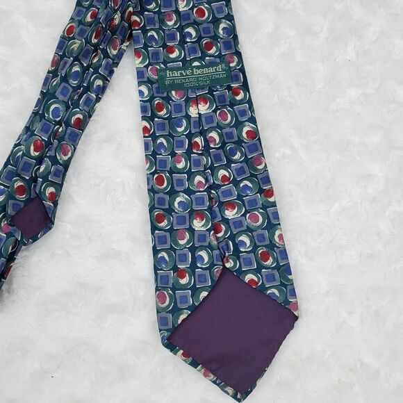 Harve' Benard Silk Tie Blue - Picture 6 of 6